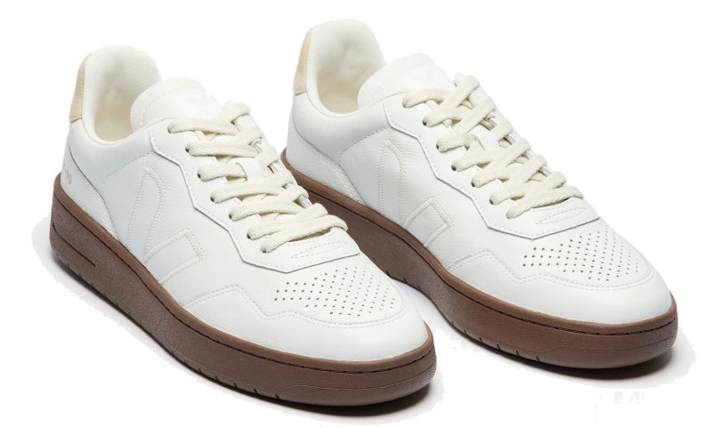VEJA - V-90 O.T LEATHER WHITE PIERRE ALMOND - Image 2