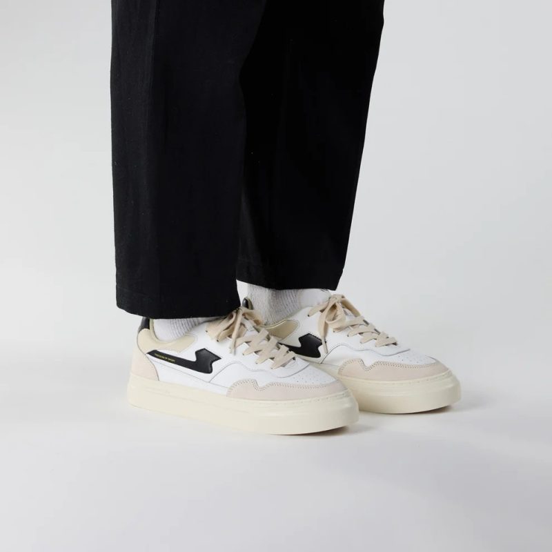 S.W.C - Pearl S-Strike Suede Leather White / Black - Image 2