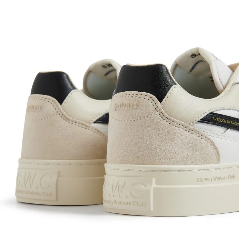 S.W.C - Pearl S-Strike Suede Leather White / Black - Image 3