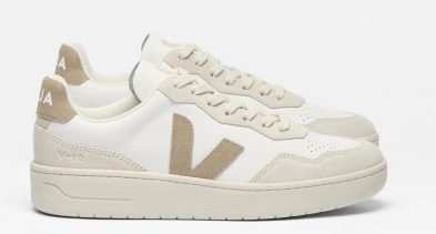 VEJA – V-90 LEATHER WHITE TAUPE