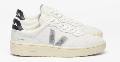 VEJA – V-90 LEATHER WHITE SILVER BLACK
