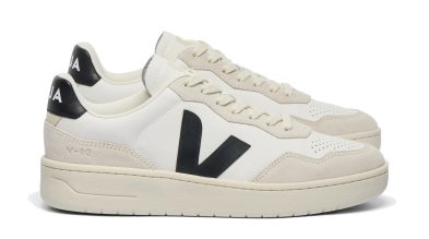 VEJA – V-90 LEATHER WHITE BLACK