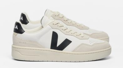 VEJA – V-90 LEATHER WHITE BLACK