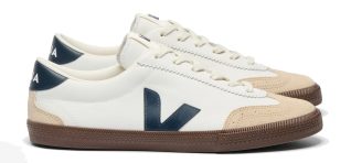 VEJA – VOLLEY LEATHER WHITE NAUTICO BARK