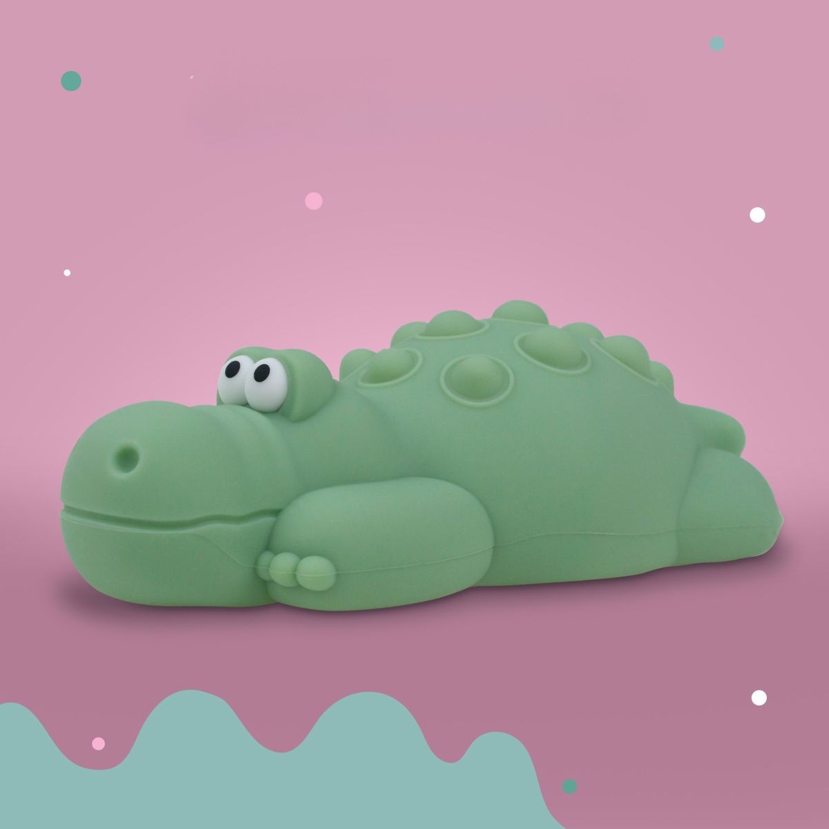 MARY'S - Veilleuse Led - Pop-it - Crocodile - Vert – Image 2