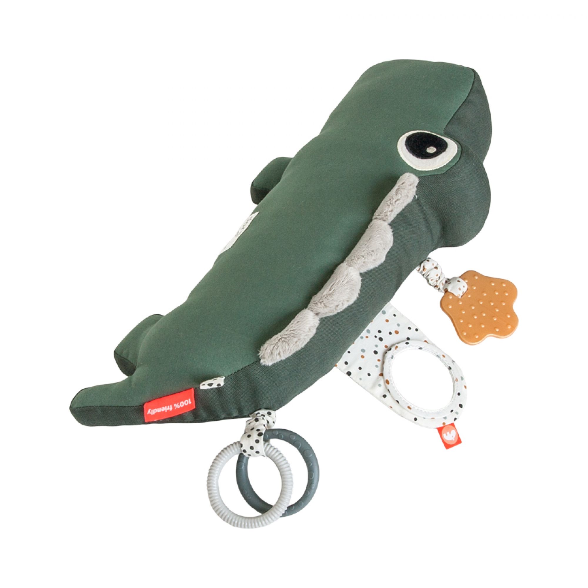 DONE BY DEER - Tummy Time Activity Toy Croco - Vert