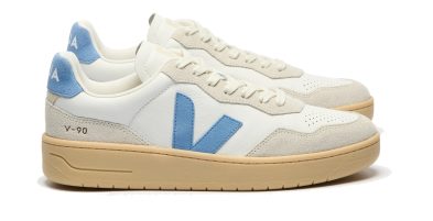 VEJA – V-90 LEATHER WHITE AQUA NATURAL