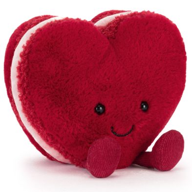 JELLYCAT – Amuseables Arlette Heart Macaron – Red