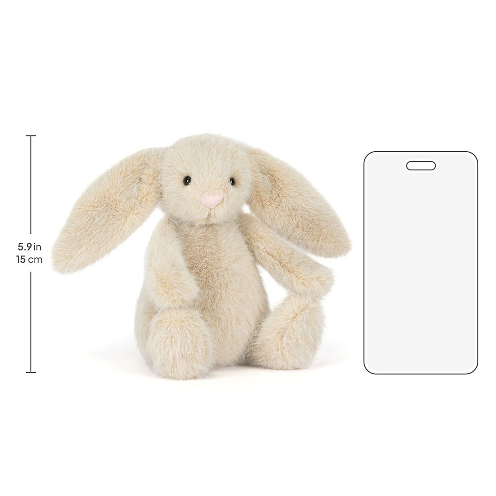 JELLYCAT - Flufflet bunny Wheat – Image 6
