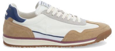 SCHMOOVE – CAMDEN SNEAKER M NYLON/SUEDE/NAP • BLANC CASSÉ/CAMEL/BLEU MARINE