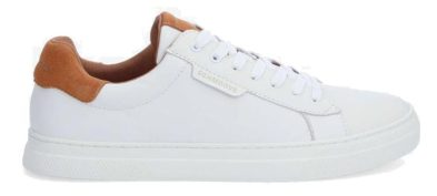 SCHMOOVE – SPARKLE SNEAKER M NAPPA/SUEDE • WHITE/BRICK