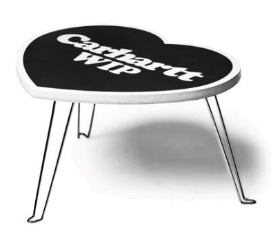 CARHARTT WIP – HEART FOLDING TABLE BLACK / WHITE