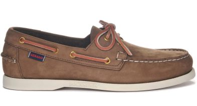 SEBAGO – DOCKSIDES PORTLAND NUBUCK BROWN DK-YELLOW GOLD