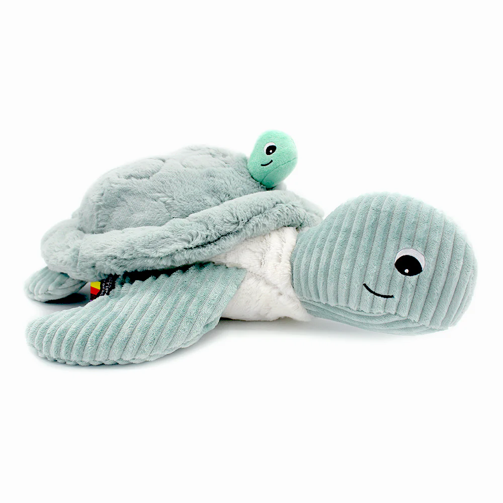 LES DÉGLINGOS PTIPOTOS - Peluche Tortue Géante Sauvenou Maman et son Bébé - Menthe - Les Ptipotos – Image 2