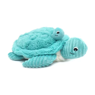 LES DÉGLINGOS PTIPOTOS – Peluche Tortue Sauvenou Maman et son Bébe – Aqua – Les Ptipotos