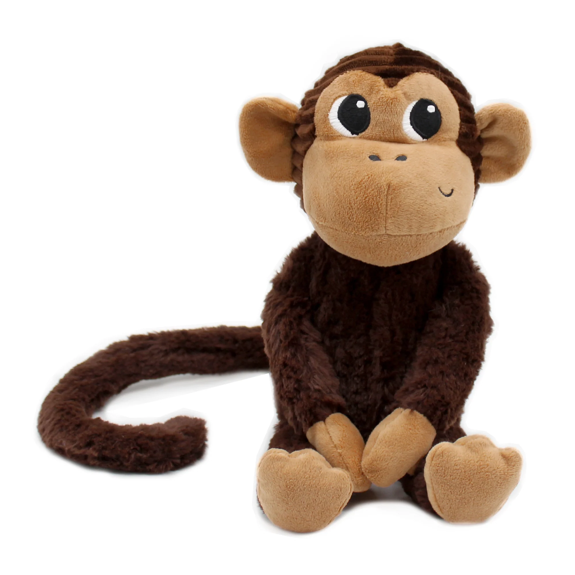 LES DÉGLINGOS PTIPOTOS - Peluche Zazou Le Singe - Maman et son Bébé - Couleur Marron Chocolat - Les Ptipotos – Image 2