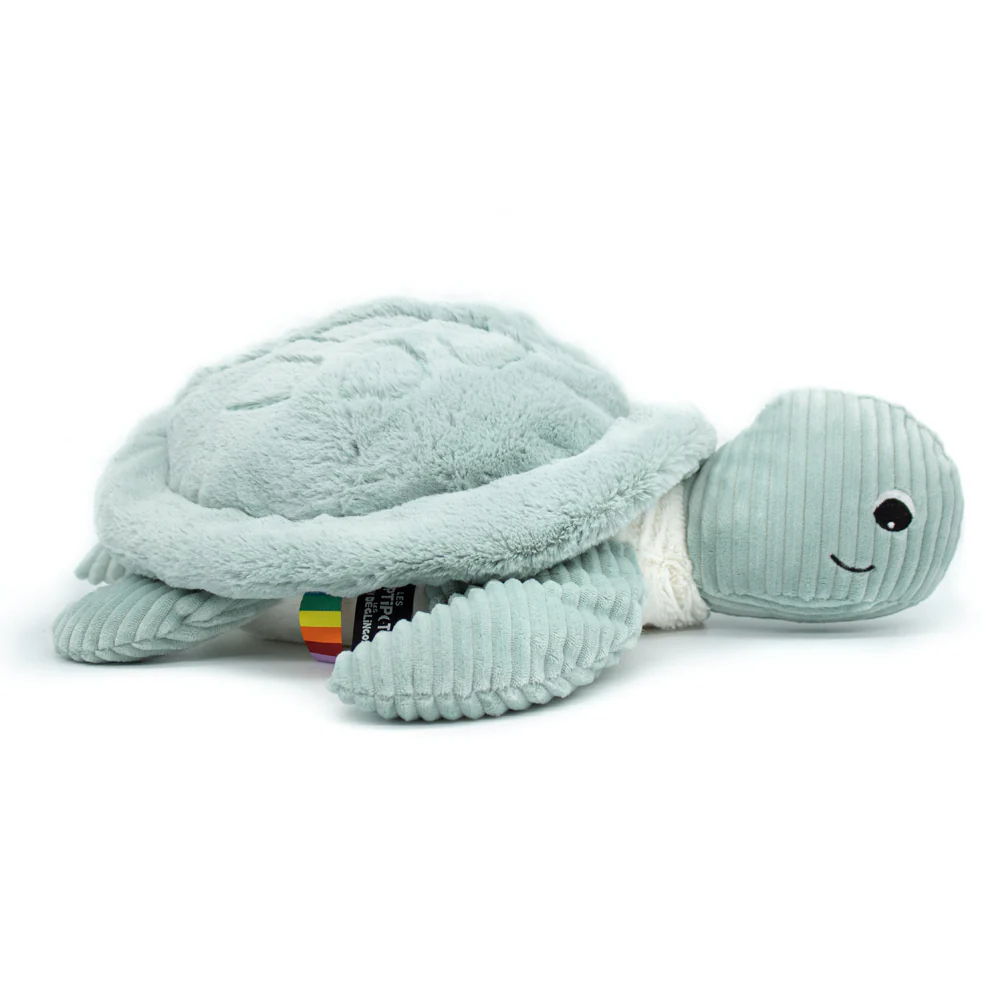 LES DÉGLINGOS PTIPOTOS - Peluche Tortue Géante Sauvenou Maman et son Bébé - Menthe - Les Ptipotos – Image 6