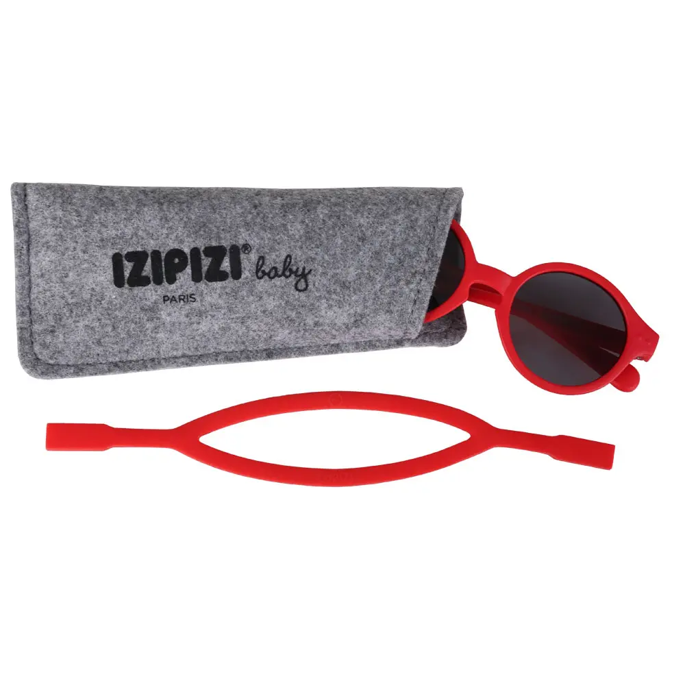 IZIPIZI - Lunettes de Soleil - Baby #D Red - 0/9 Mois – Image 3