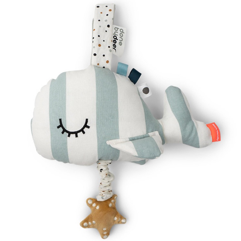 Peluche Musicale Wally Bleu - Done By Deer - Liste de Naissance - Jeanne et Ali