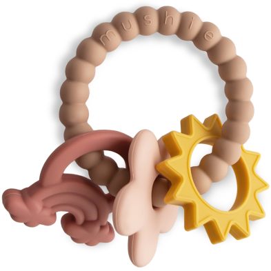 Jouet de Dentition  – Ring Naturel – Mushie – Liste de Naissance Jeanne et Ali
