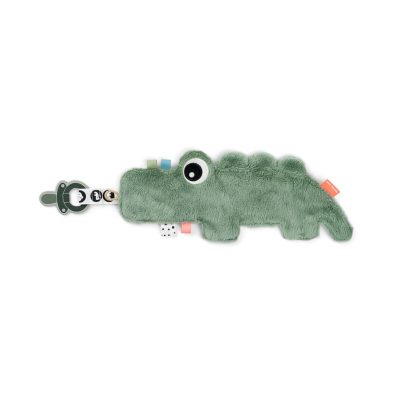Doudou Attache Sucette Croco Vert – Done By Deer – Liste de Naissance – Jeanne et Ali Doudou Attache Sucette Croco Vert – Done By Deer – Liste de Naissance – Jeanne et Ali