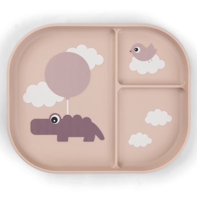 DONE BY DEER – Assiette Compartimenté Foodie – Rose