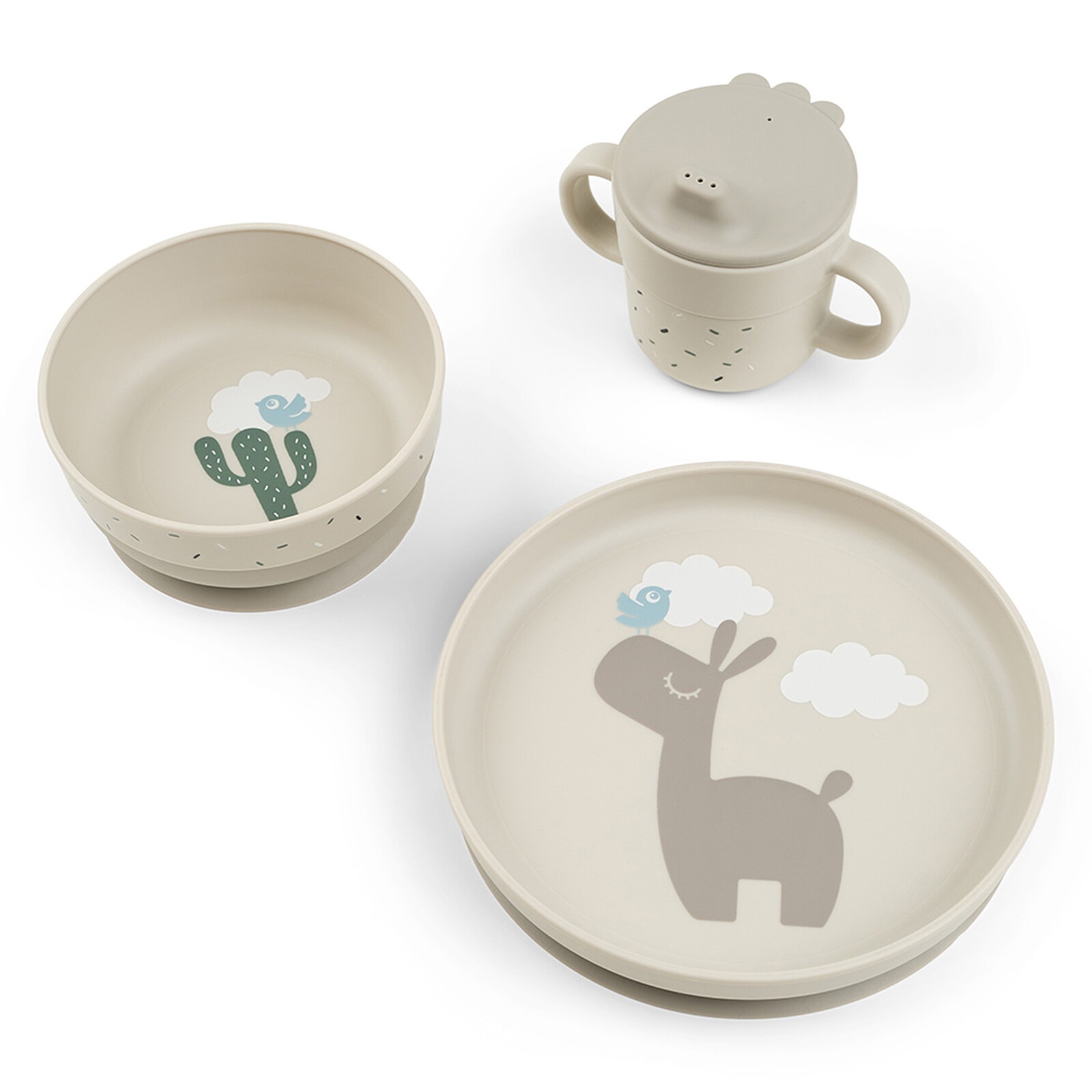 Coffret Repas Foodie Lalee Sable - Done By Deer - Liste de Naissance - Jeanne et Ali