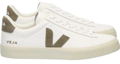 VEJA CAMPO LEATHER WHITE KAKI