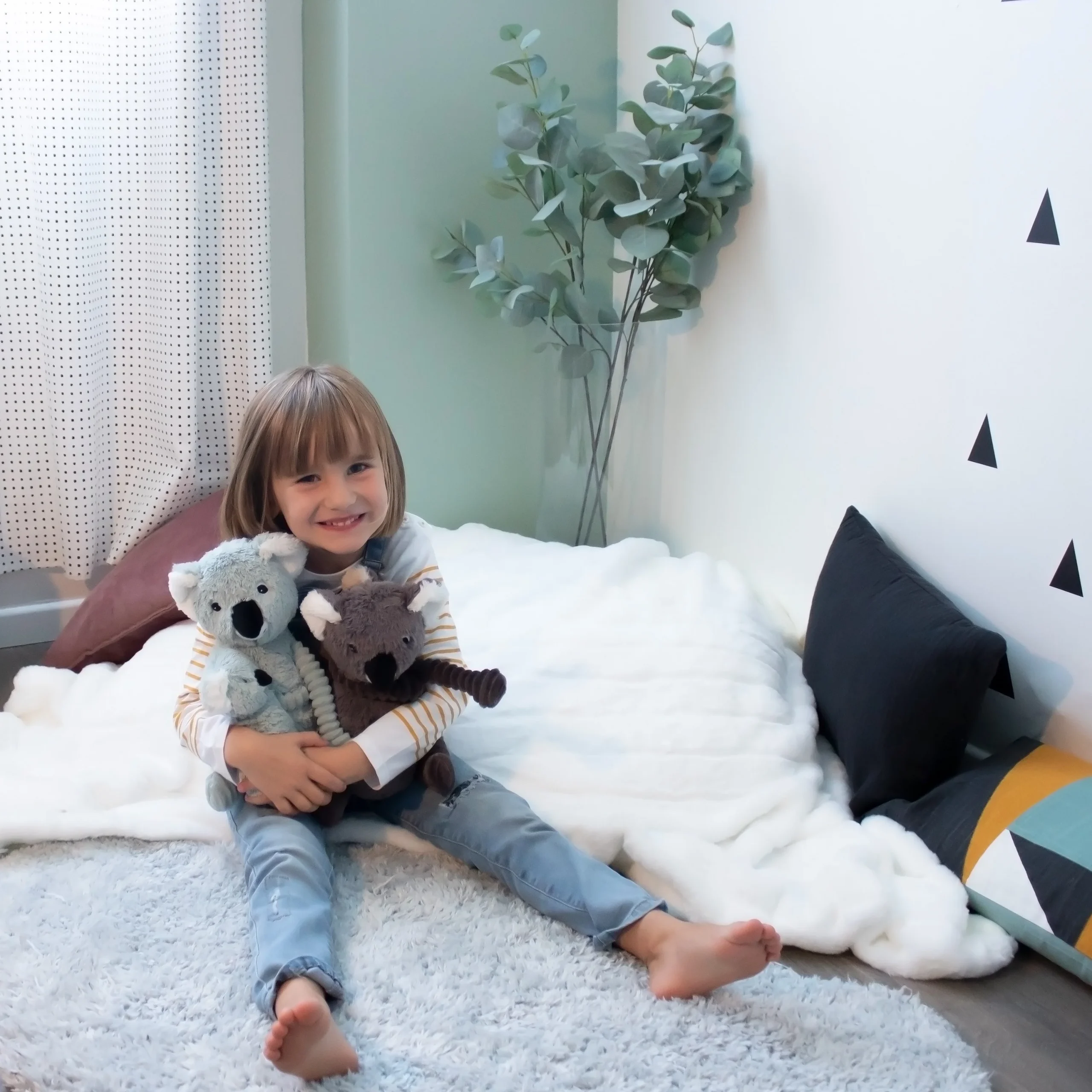 LES DÉGLINGOS PTIPOTOS - Peluche Trankilou Le Koala et Son Bébé - Gris – Image 2