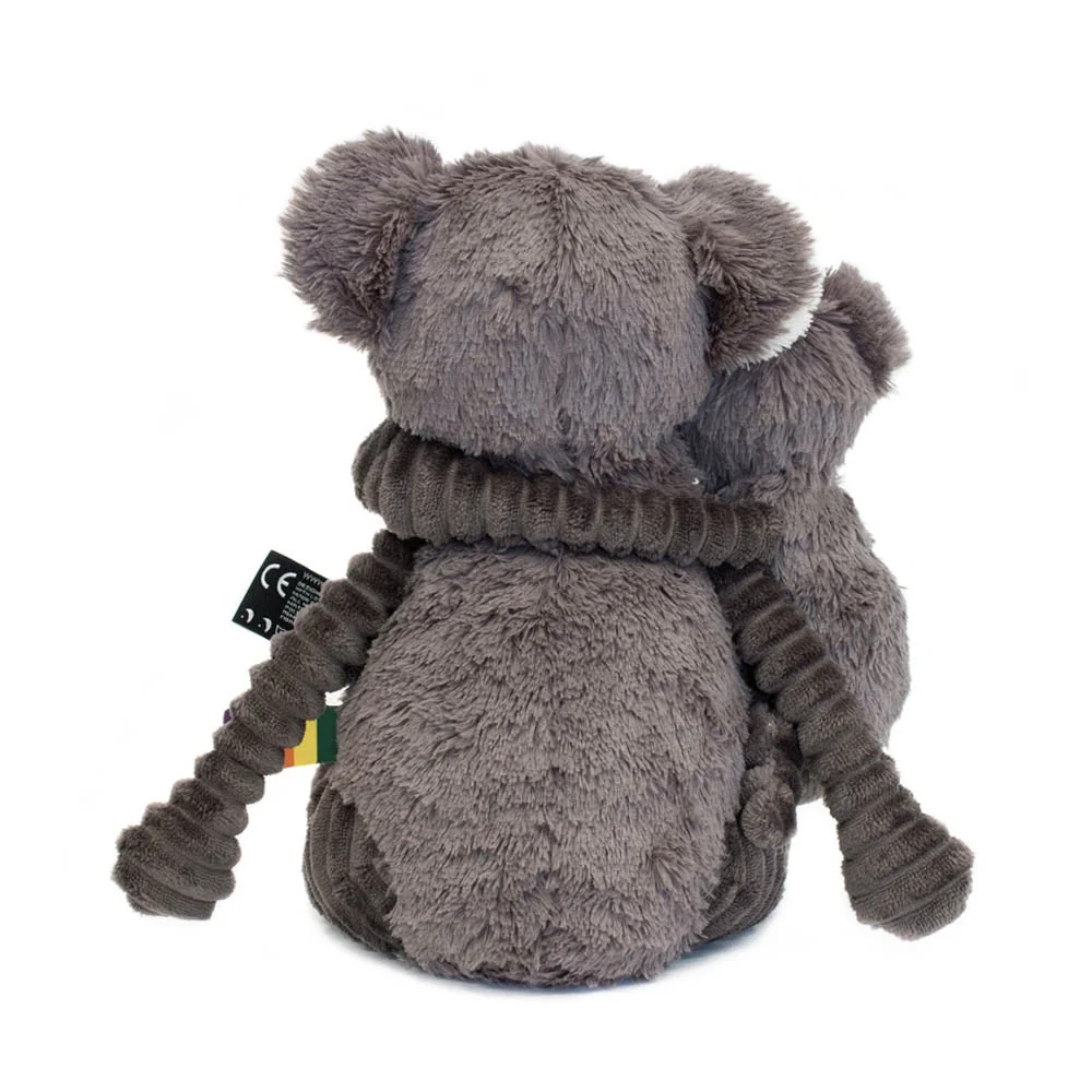 LES DÉGLINGOS PTIPOTOS - Peluche Trankilou Le Koala et Son Bébé - Gris – Image 3