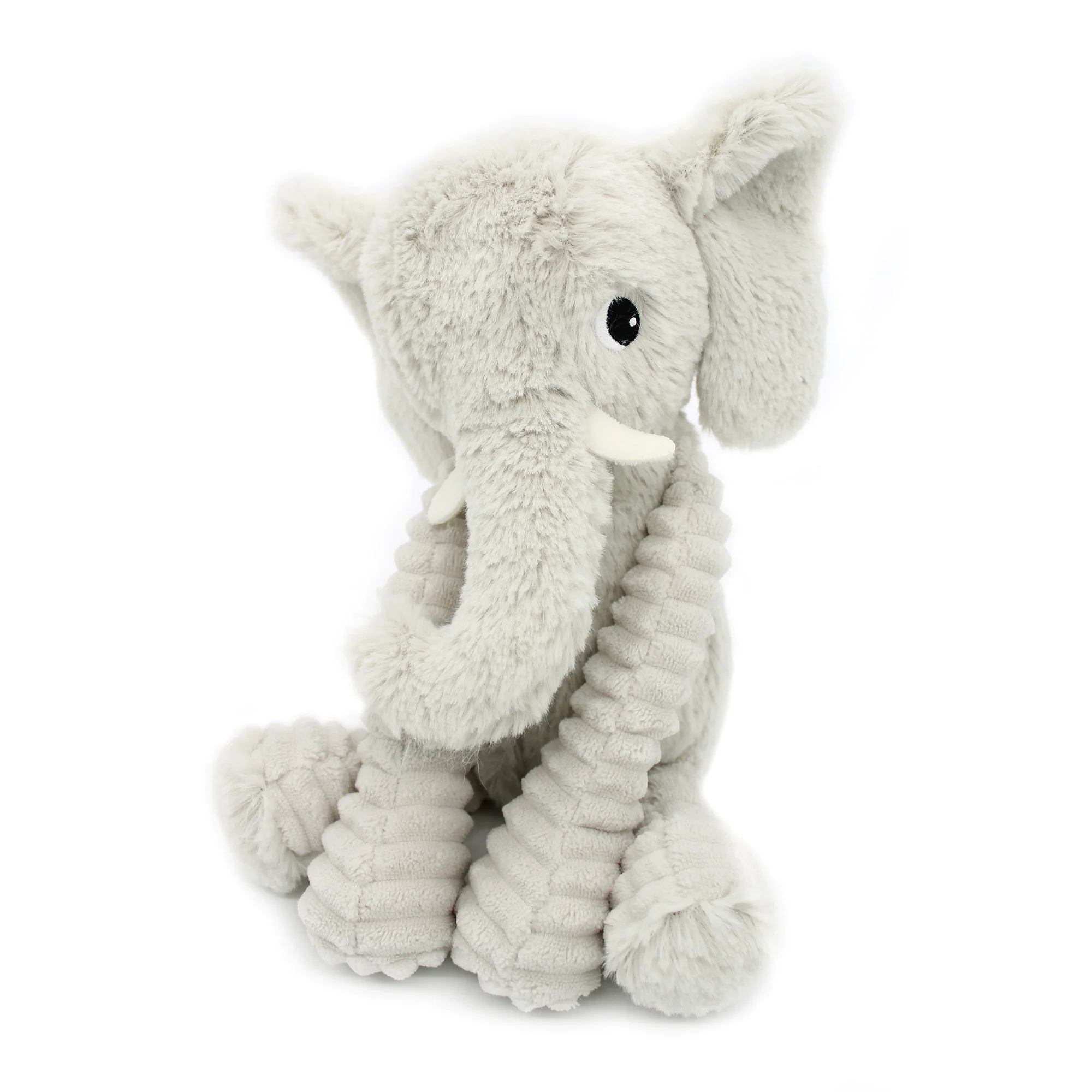 LES DÉGLINGOS PTIPOTOS - Peluche Eléphant Dimoitou Et Son Bébé - Gris Clair – Image 2