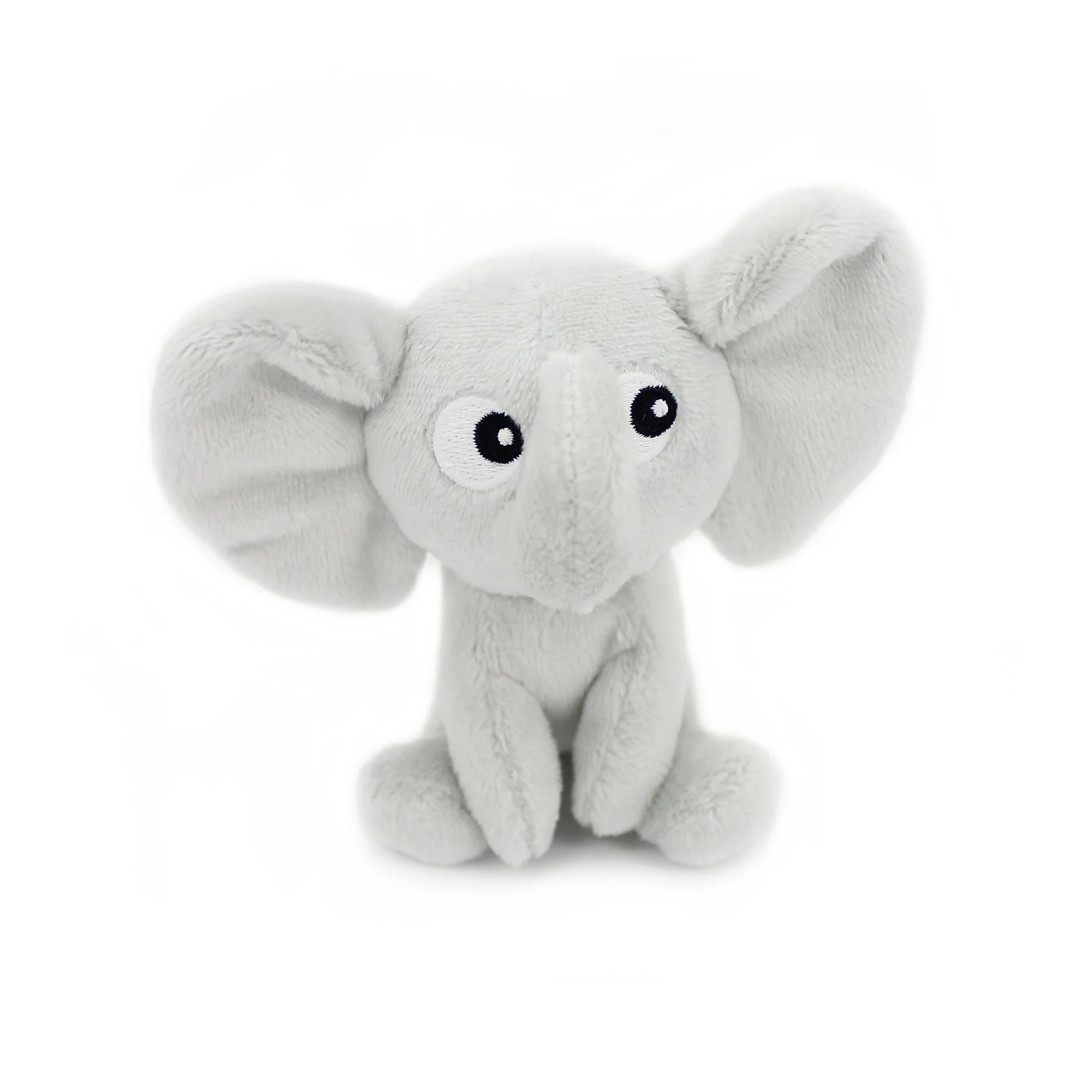 LES DÉGLINGOS PTIPOTOS - Peluche Eléphant Dimoitou Et Son Bébé - Gris Clair – Image 5