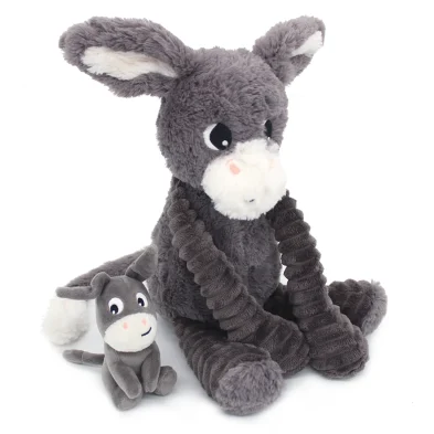 LES DÉGLINGOS PTIPOTOS – Peluche L’âne Poitou et Son Bébé LES DÉGLINGOS PTIPOTOS – Peluche L’âne Poitou et Son Bébé