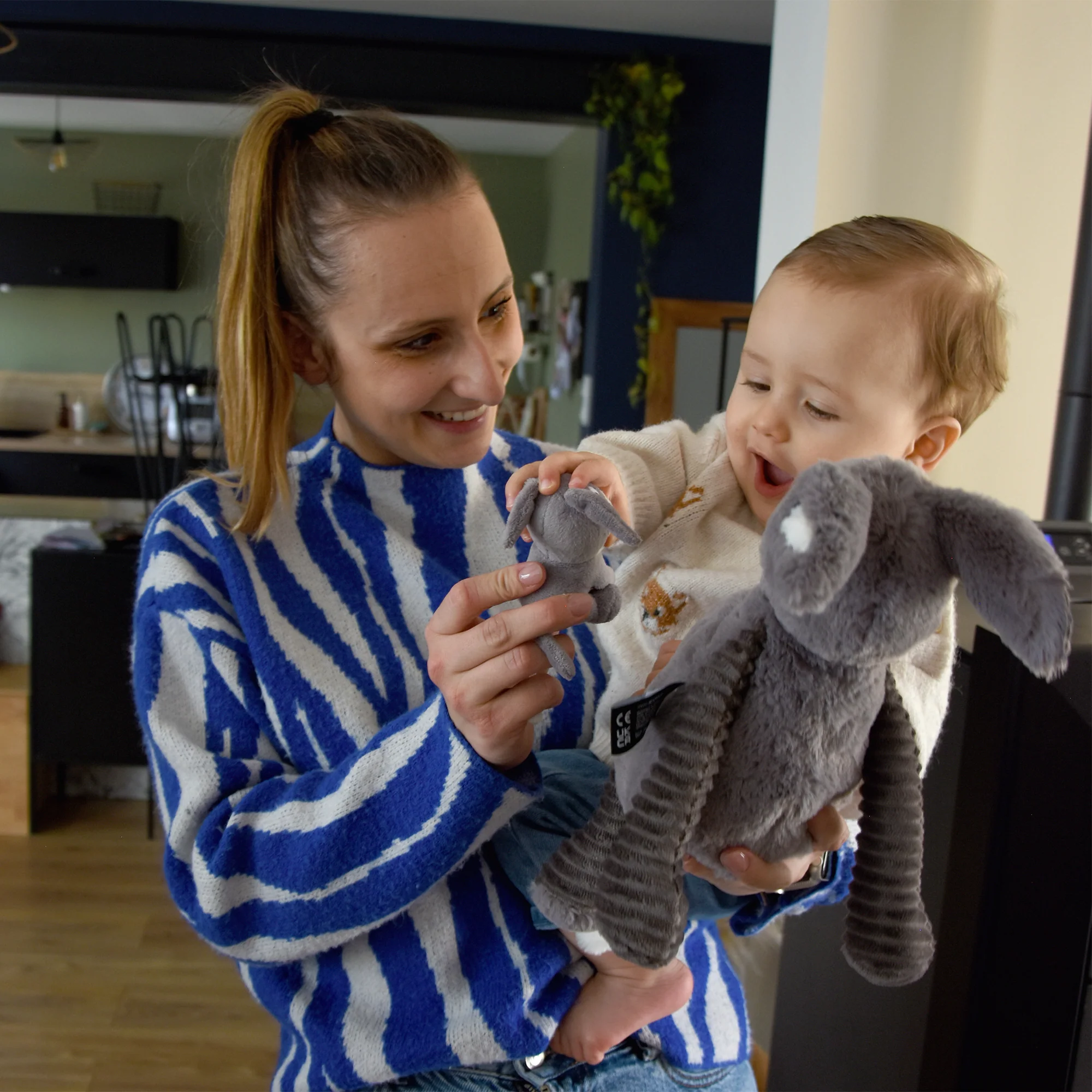 LES DÉGLINGOS PTIPOTOS - Peluche L'âne Poitou et Son Bébé – Image 7