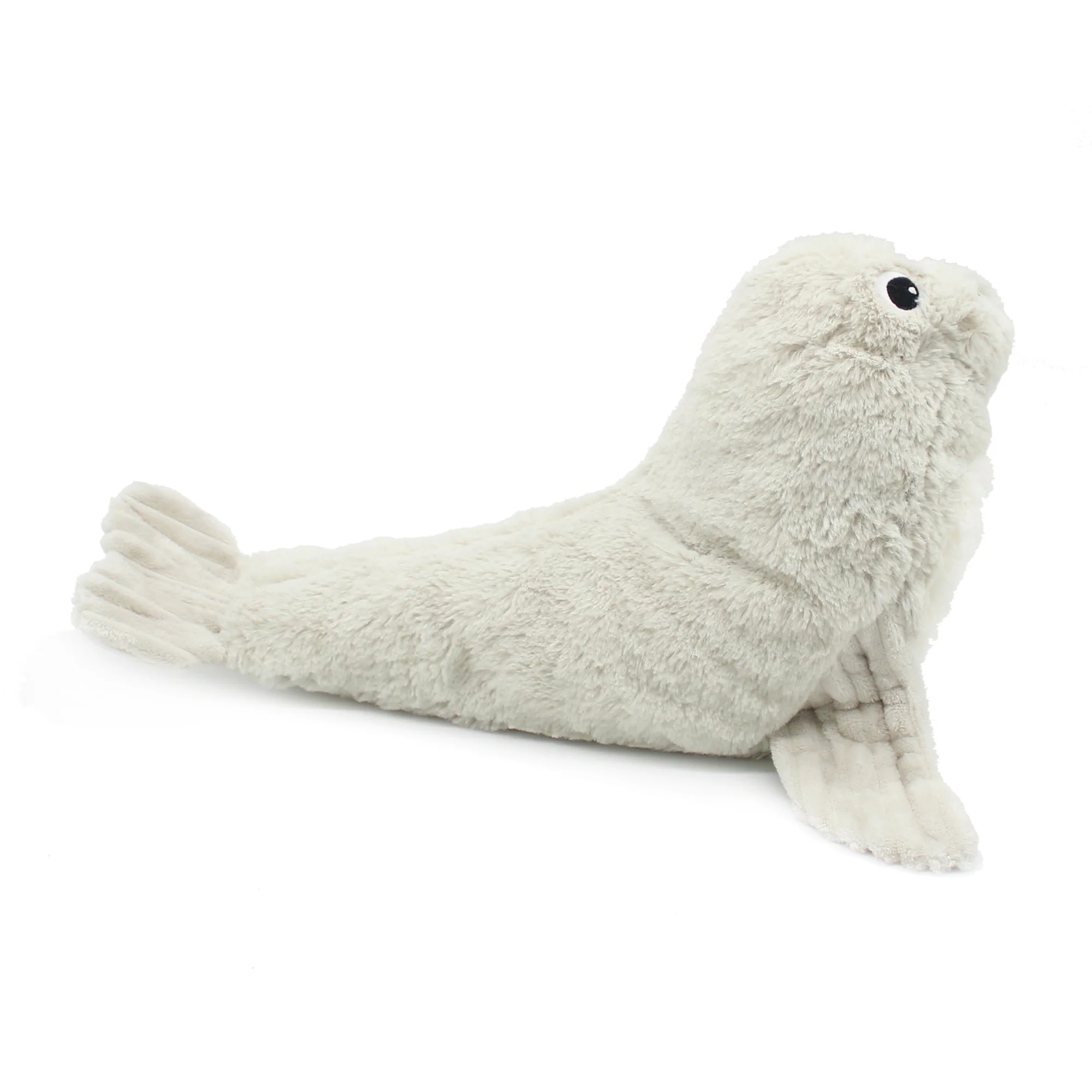 LES DÉGLINGOS PTIPOTOS - Peluche Otarie Ploufou et Son Bébé - Gris Clair – Image 2