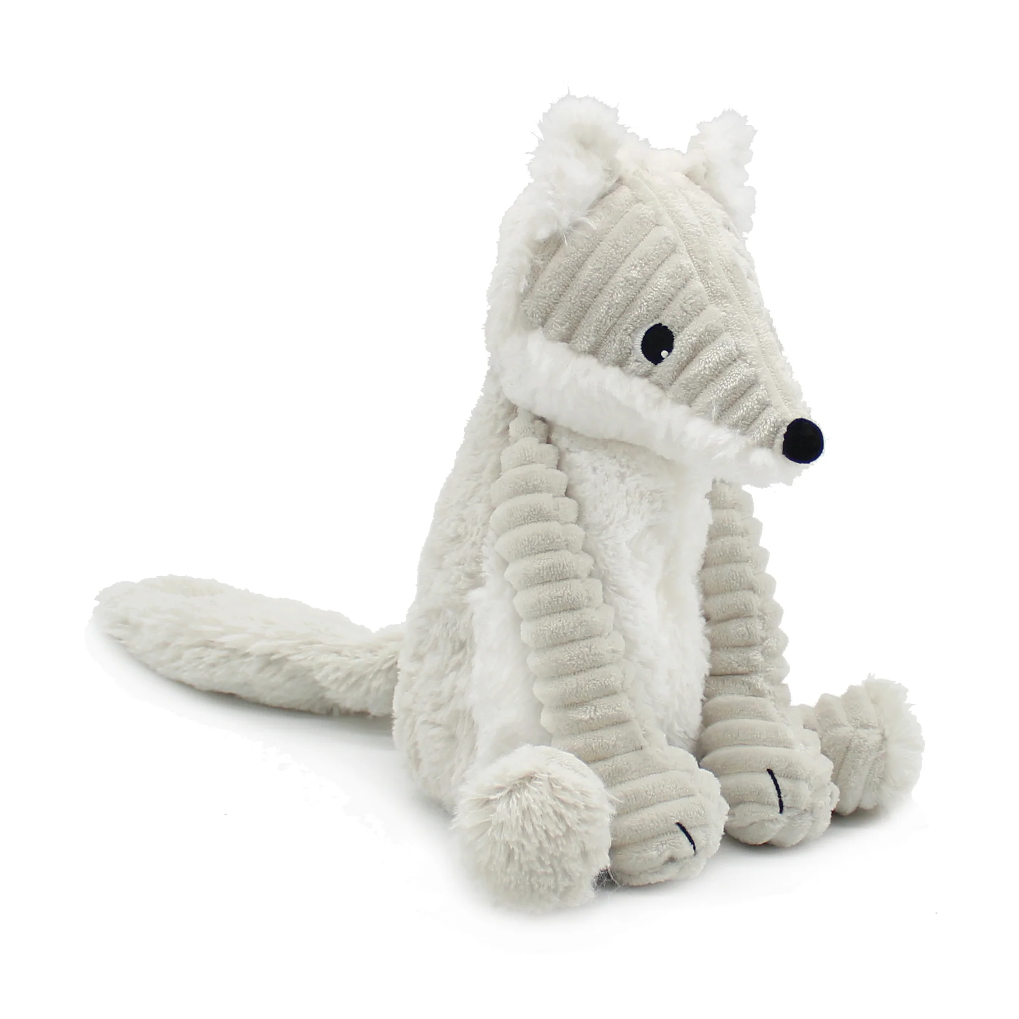 LES DÉGLINGOS PTIPOTOS - Peluche Renard Arctique Frimou et Son Bébé - Gris Clair – Image 4