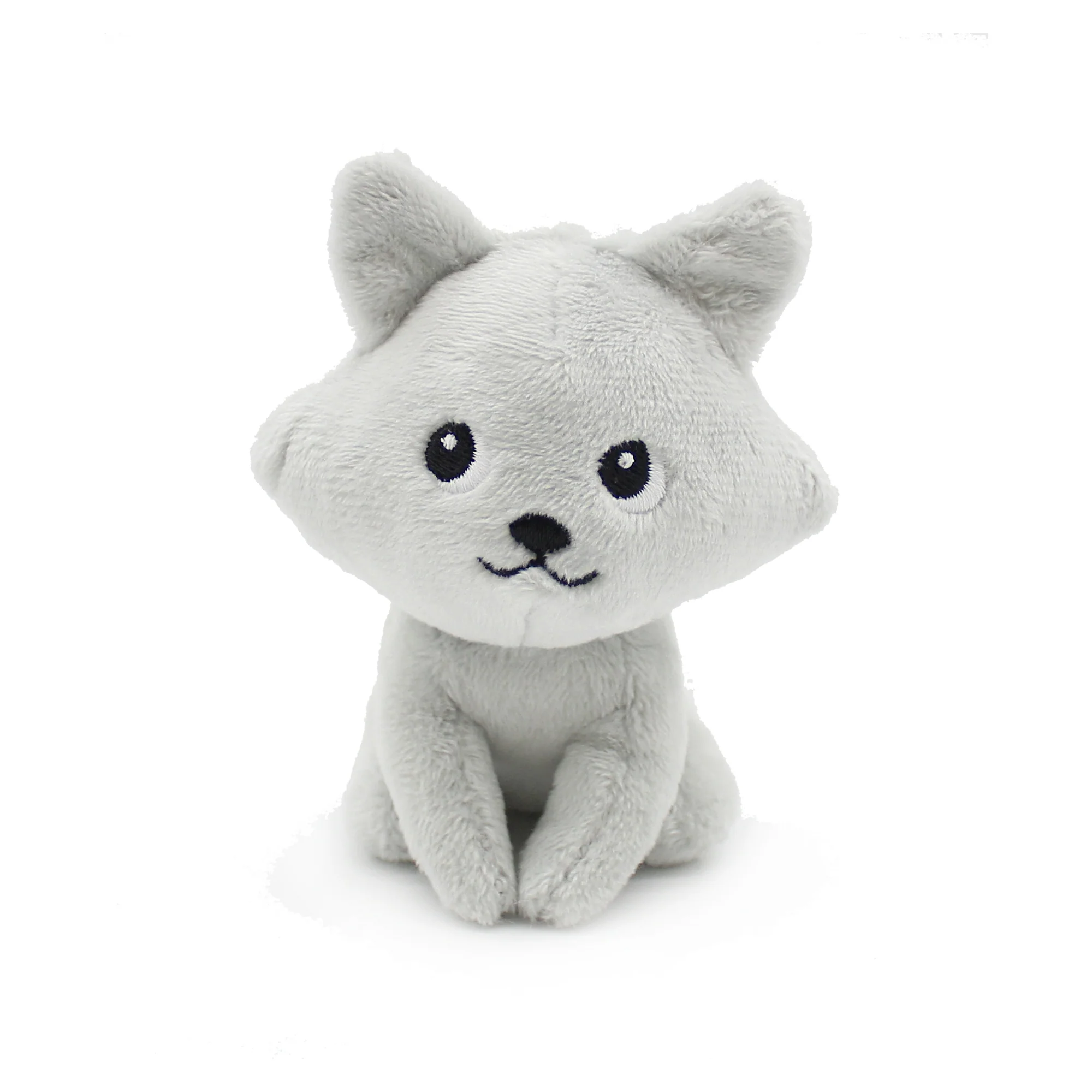 LES DÉGLINGOS PTIPOTOS - Peluche Renard Arctique Frimou et Son Bébé - Gris Clair – Image 2