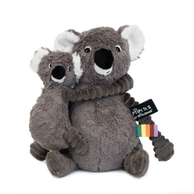 LES DÉGLINGOS PTIPOTOS – Peluche Trankilou Le Koala et Son Bébé – Gris LES DÉGLINGOS PTIPOTOS – Peluche Trankilou Le Koala et Son Bébé – Gris