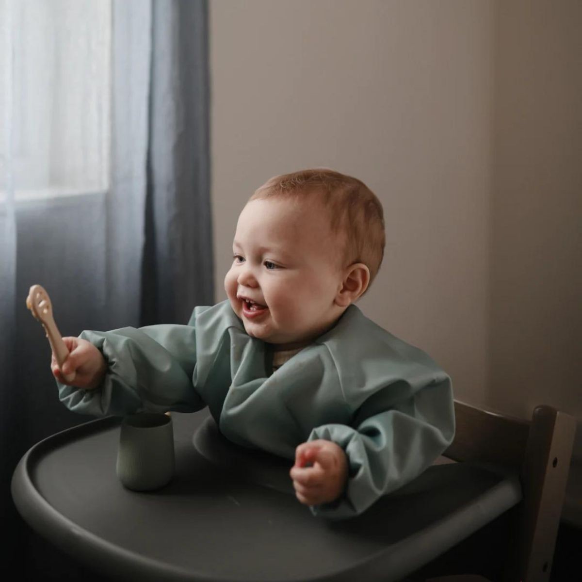 MUSHIE - First Feeding Baby Spoon - Tradewinds / Shifting Sand – Image 2