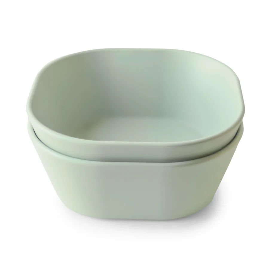 MUSHIE - Lot de 2 Bols Carrés - Sage – Image 2