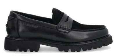 SCHMOOVE JOHNNY LOAFER M GRAIN LTR/SUEDE • NOIR SCHMOOVE JOHNNY LOAFER M GRAIN LTR/SUEDE • NOIR