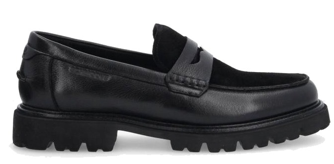 SCHMOOVE JOHNNY LOAFER M GRAIN LTR/SUEDE • NOIR